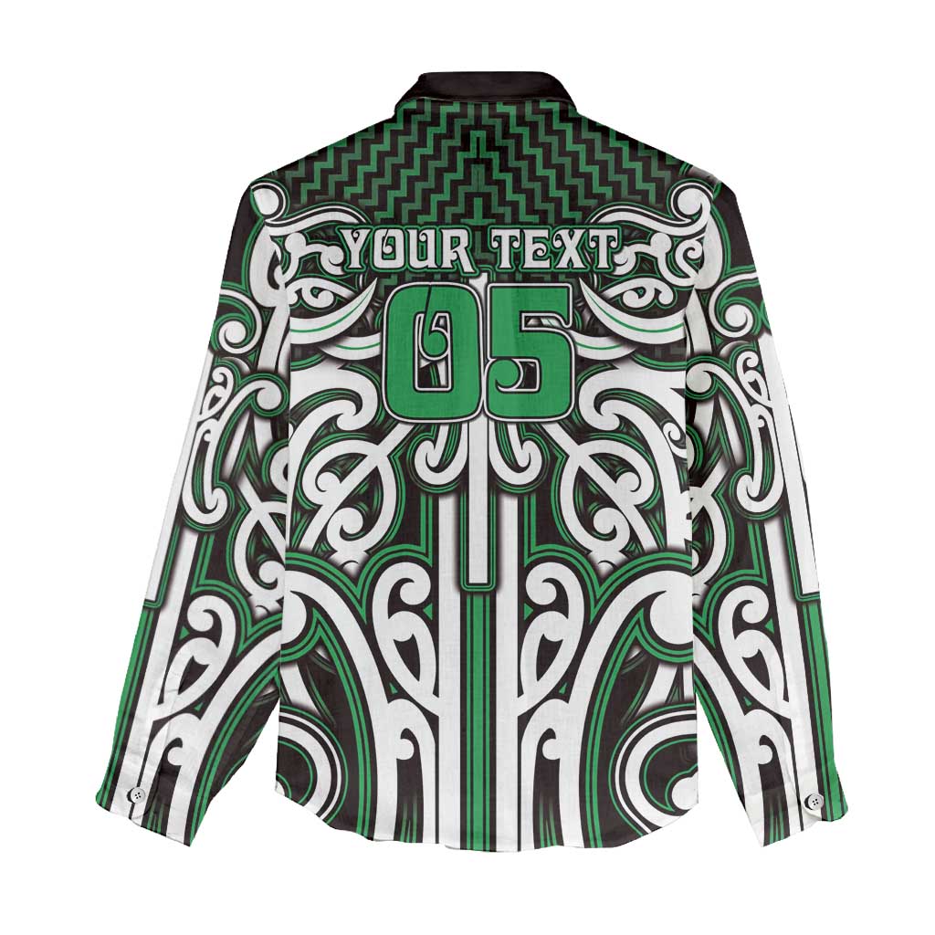 Custom Aotearoa Ngai Tahu Women Casual Shirt Maori Tribal Pattern Mix Poutama LT05 - Polynesian Pride