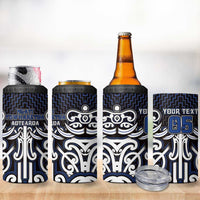 Custom Aotearoa Ngati Tuwharetoa 4 in 1 Can Cooler Tumbler Maori Tribal Pattern Mix Poutama LT05 - Polynesian Pride