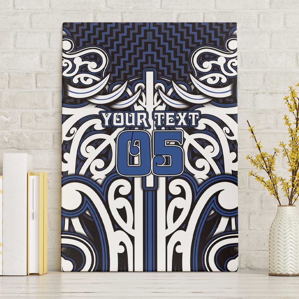 Custom Aotearoa Ngati Tuwharetoa Canvas Wall Art Maori Tribal Pattern Mix Poutama