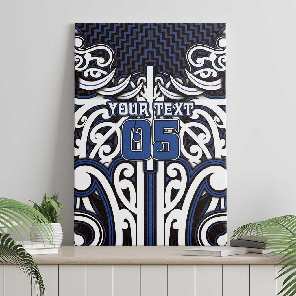 Custom Aotearoa Ngati Tuwharetoa Canvas Wall Art Maori Tribal Pattern Mix Poutama