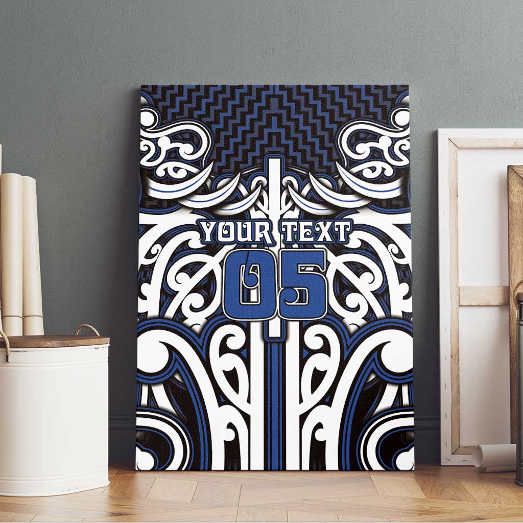 Custom Aotearoa Ngati Tuwharetoa Canvas Wall Art Maori Tribal Pattern Mix Poutama
