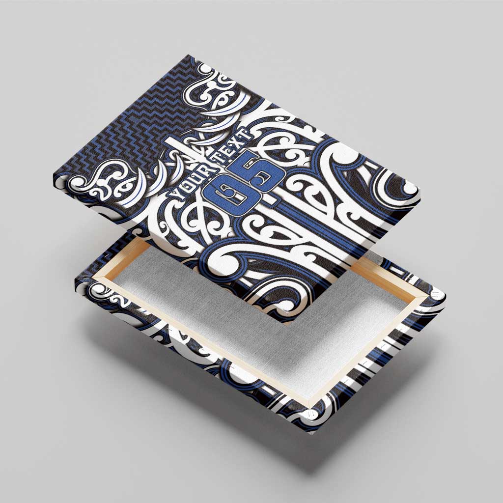 Custom Aotearoa Ngati Tuwharetoa Canvas Wall Art Maori Tribal Pattern Mix Poutama