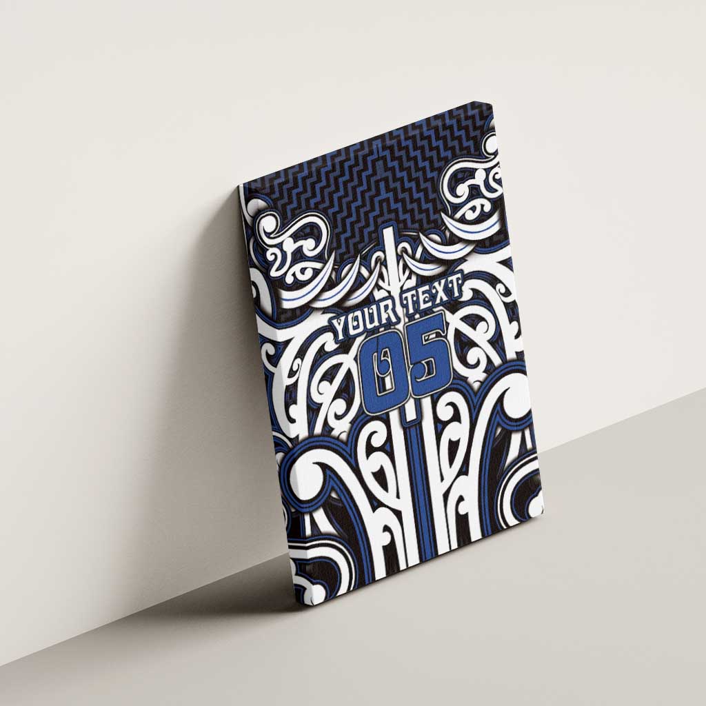 Custom Aotearoa Ngati Tuwharetoa Canvas Wall Art Maori Tribal Pattern Mix Poutama