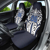 Custom Aotearoa Ngati Tuwharetoa Car Seat Cover Maori Tribal Pattern Mix Poutama