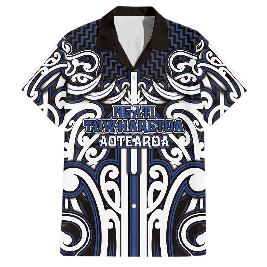 Custom Aotearoa Ngati Tuwharetoa Family Matching Puletasi and Hawaiian Shirt Maori Tribal Pattern Mix Poutama