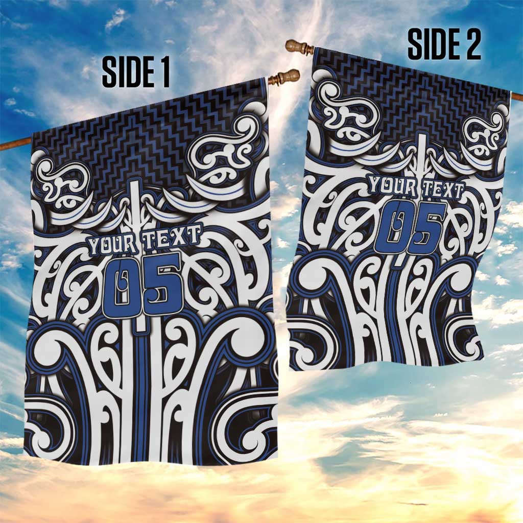 Custom Aotearoa Ngati Tuwharetoa Garden Flag Maori Tribal Pattern Mix Poutama