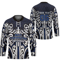 Custom Aotearoa Ngati Tuwharetoa Hockey Jersey Maori Tribal Pattern Mix Poutama