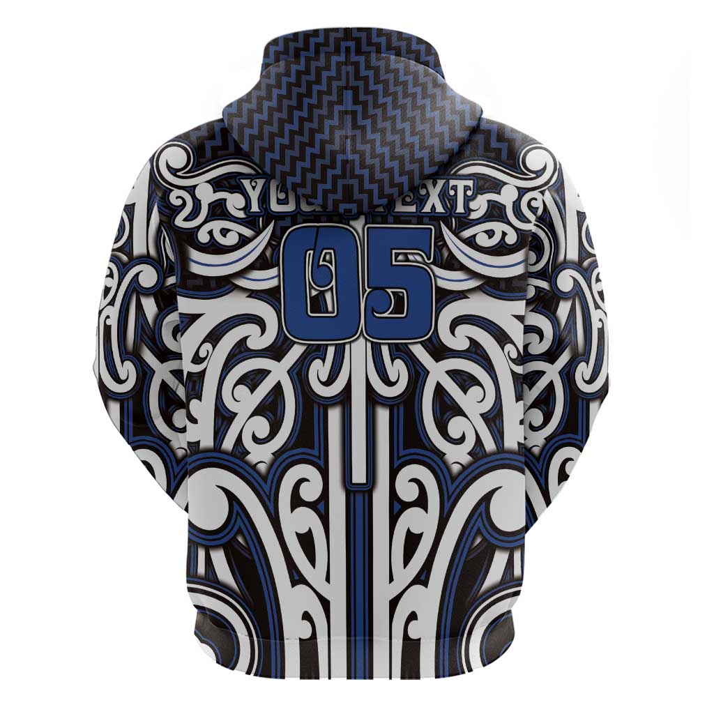 Custom Aotearoa Ngati Tuwharetoa Hoodie Maori Tribal Pattern Mix Poutama LT05 - Polynesian Pride