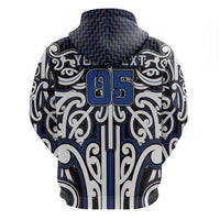 Custom Aotearoa Ngati Tuwharetoa Hoodie Maori Tribal Pattern Mix Poutama LT05 - Polynesian Pride