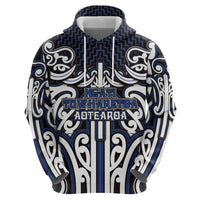 Custom Aotearoa Ngati Tuwharetoa Hoodie Maori Tribal Pattern Mix Poutama LT05 - Polynesian Pride