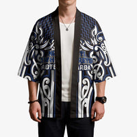 Custom Aotearoa Ngati Tuwharetoa Kimono Maori Tribal Pattern Mix Poutama