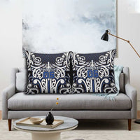 Custom Aotearoa Ngati Tuwharetoa Pillow Cover Maori Tribal Pattern Mix Poutama LT05 - Polynesian Pride