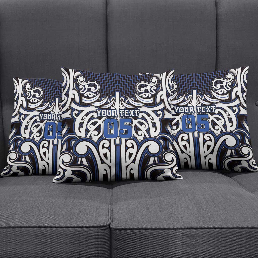 Custom Aotearoa Ngati Tuwharetoa Pillow Cover Maori Tribal Pattern Mix Poutama LT05 - Polynesian Pride