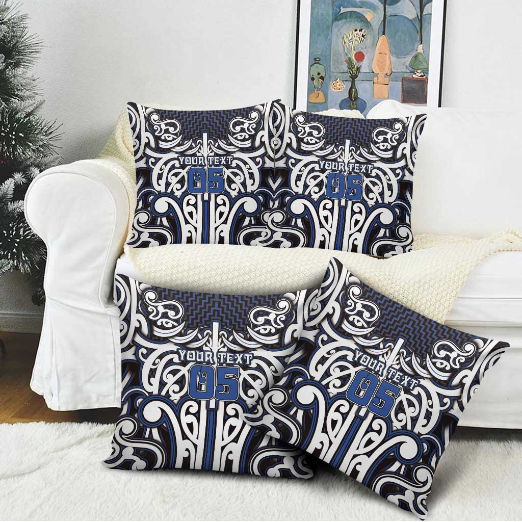Custom Aotearoa Ngati Tuwharetoa Pillow Cover Maori Tribal Pattern Mix Poutama LT05 - Polynesian Pride