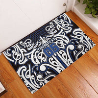 Custom Aotearoa Ngati Tuwharetoa Rubber Doormat Maori Tribal Pattern Mix Poutama