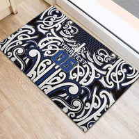 Custom Aotearoa Ngati Tuwharetoa Rubber Doormat Maori Tribal Pattern Mix Poutama