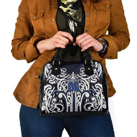Custom Aotearoa Ngati Tuwharetoa Shoulder Handbag Maori Tribal Pattern Mix Poutama