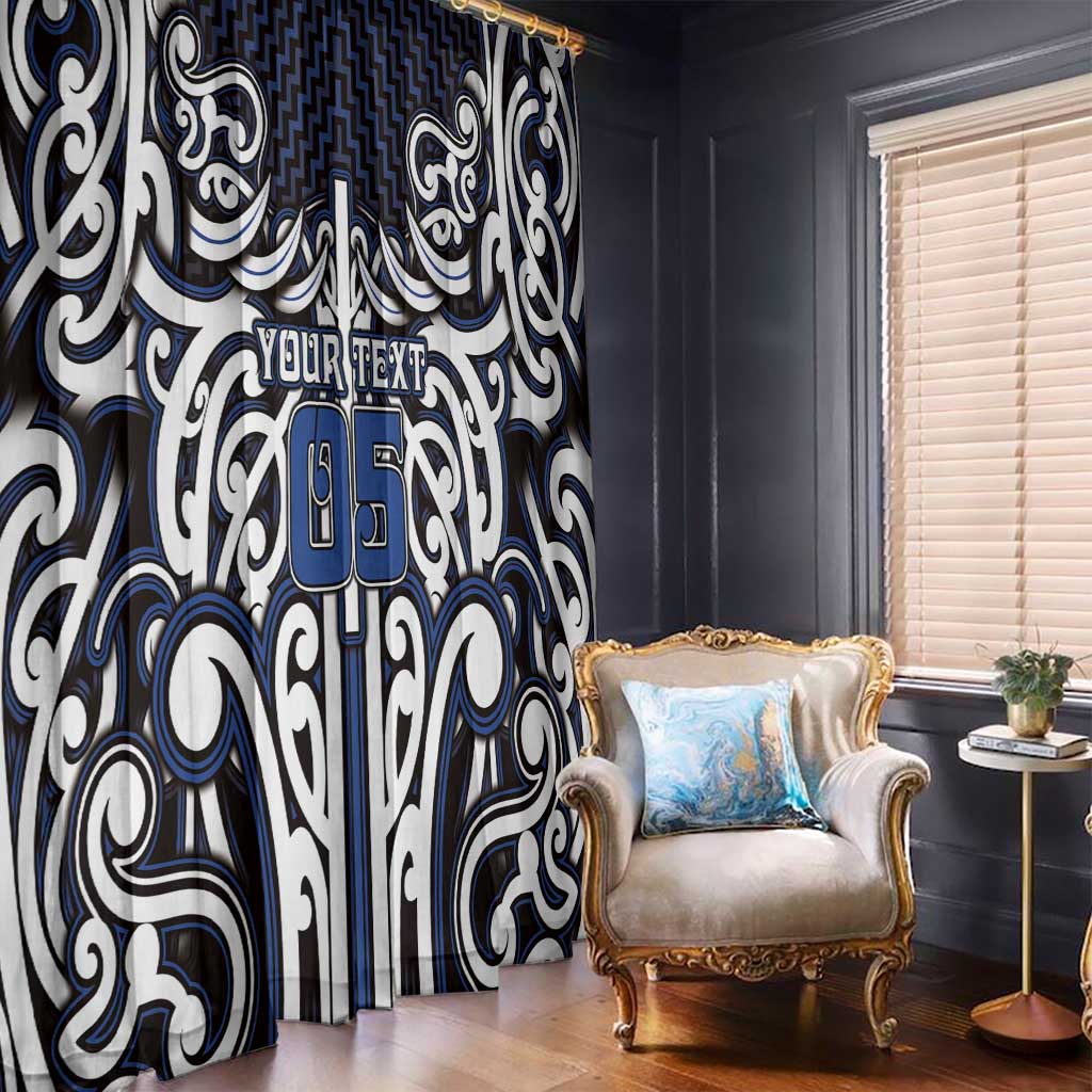 Custom Aotearoa Ngati Tuwharetoa Window Curtain Maori Tribal Pattern Mix Poutama