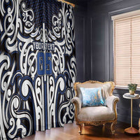 Custom Aotearoa Ngati Tuwharetoa Window Curtain Maori Tribal Pattern Mix Poutama