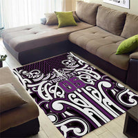 Custom Aotearoa Rangitane Area Rug Maori Tribal Pattern Mix Poutama