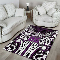 Custom Aotearoa Rangitane Area Rug Maori Tribal Pattern Mix Poutama