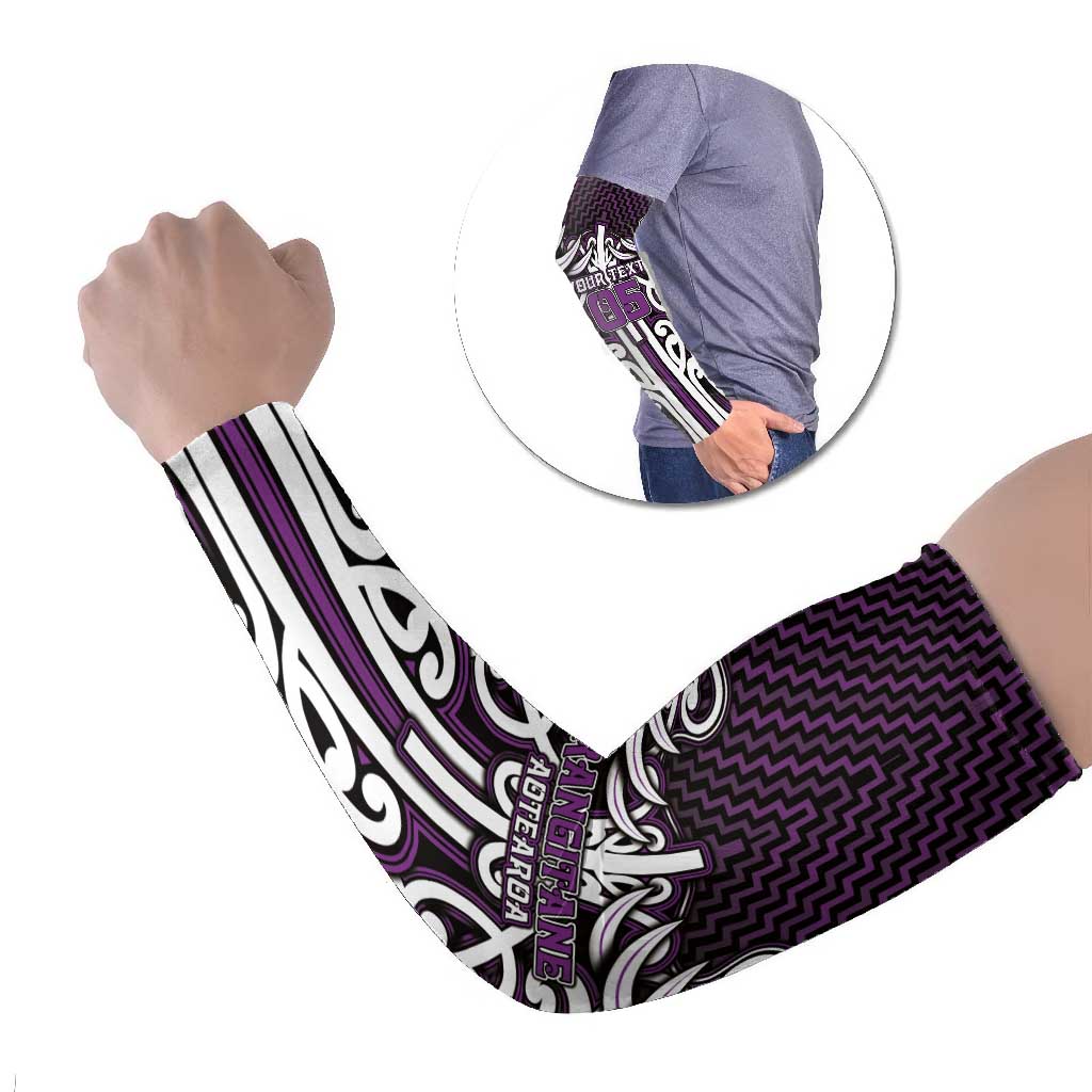 Custom Aotearoa Rangitane Arm Sleeves Maori Tribal Pattern Mix Poutama