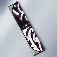 Custom Aotearoa Rangitane Auto Sun Shade Maori Tribal Pattern Mix Poutama