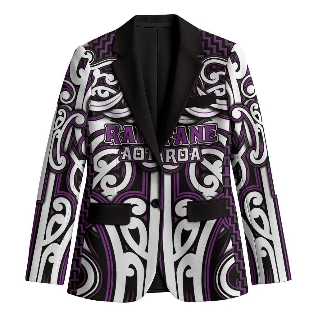 Custom Aotearoa Rangitane Blazer Maori Tribal Pattern Mix Poutama