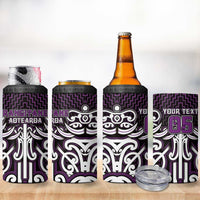 Custom Aotearoa Rangitane 4 in 1 Can Cooler Tumbler Maori Tribal Pattern Mix Poutama LT05 - Polynesian Pride