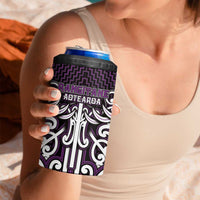 Custom Aotearoa Rangitane 4 in 1 Can Cooler Tumbler Maori Tribal Pattern Mix Poutama LT05 - Polynesian Pride