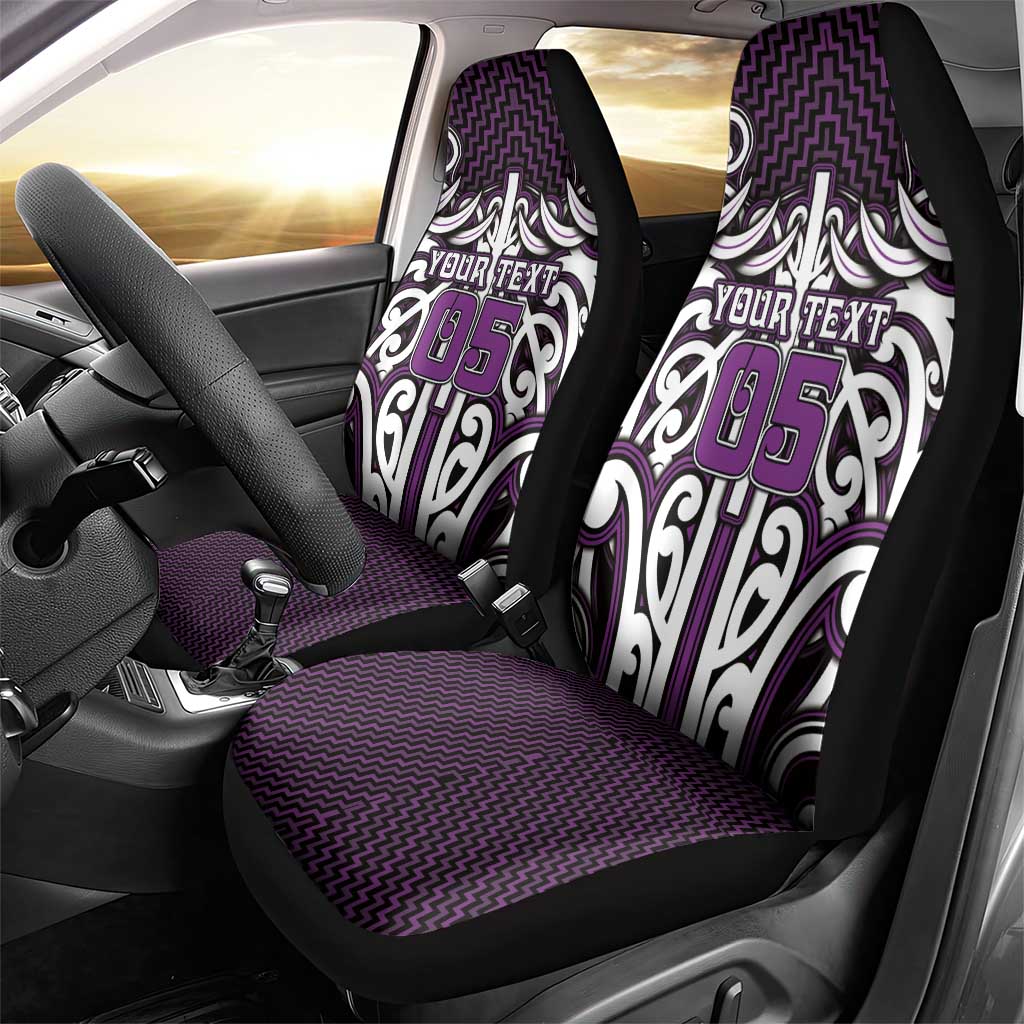 Custom Aotearoa Rangitane Car Seat Cover Maori Tribal Pattern Mix Poutama