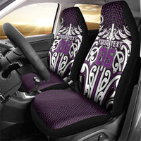 Custom Aotearoa Rangitane Car Seat Cover Maori Tribal Pattern Mix Poutama