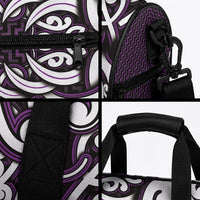 Custom Aotearoa Rangitane Duffle Bag Maori Tribal Pattern Mix Poutama