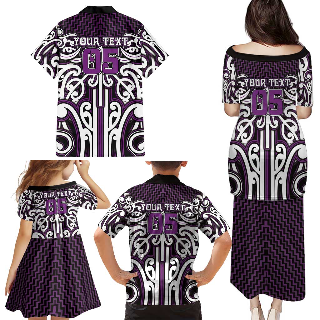 Custom Aotearoa Rangitane Family Matching Puletasi and Hawaiian Shirt Maori Tribal Pattern Mix Poutama LT05 - Polynesian Pride