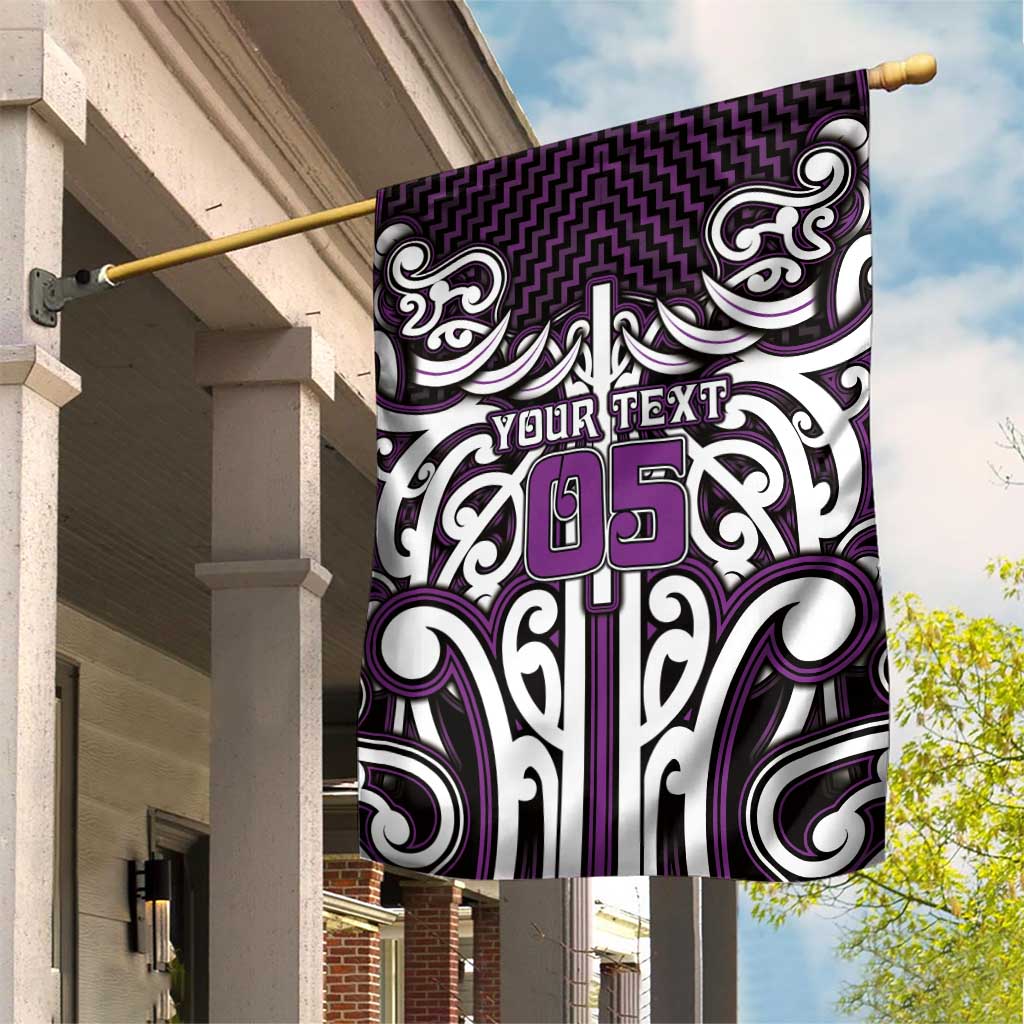 Custom Aotearoa Rangitane Garden Flag Maori Tribal Pattern Mix Poutama