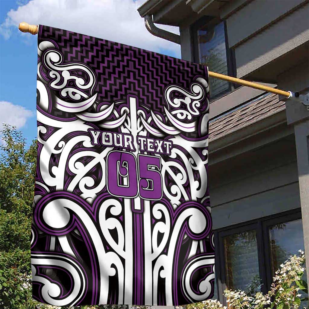 Custom Aotearoa Rangitane Garden Flag Maori Tribal Pattern Mix Poutama