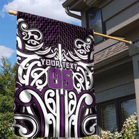 Custom Aotearoa Rangitane Garden Flag Maori Tribal Pattern Mix Poutama