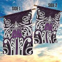 Custom Aotearoa Rangitane Garden Flag Maori Tribal Pattern Mix Poutama