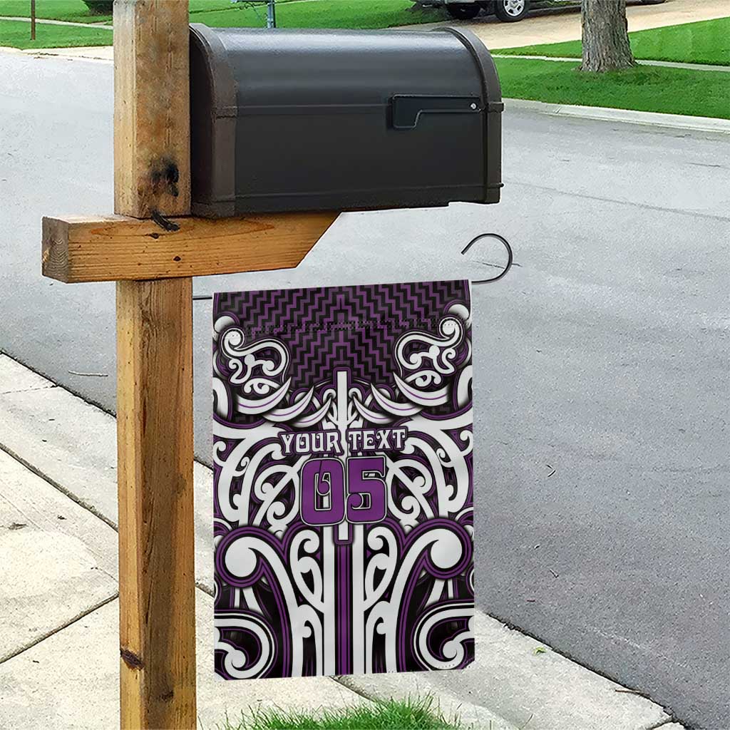 Custom Aotearoa Rangitane Garden Flag Maori Tribal Pattern Mix Poutama