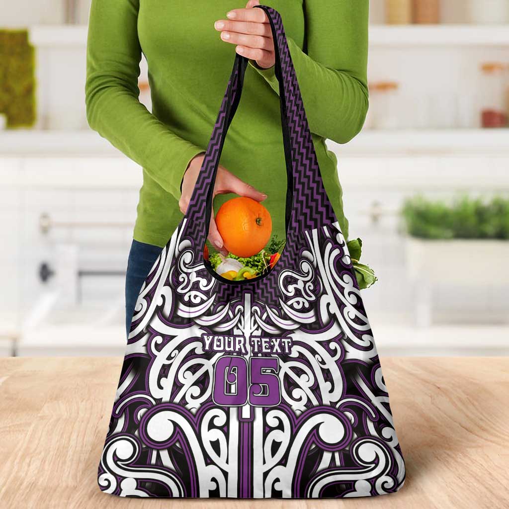 Custom Aotearoa Rangitane Grocery Bag Maori Tribal Pattern Mix Poutama LT05 - Polynesian Pride