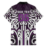 Custom Aotearoa Rangitane Hawaiian Shirt Maori Tribal Pattern Mix Poutama
