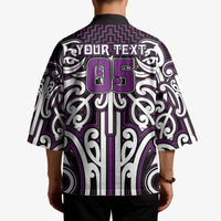 Custom Aotearoa Rangitane Kimono Maori Tribal Pattern Mix Poutama