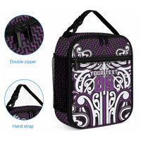 Custom Aotearoa Rangitane Lunch Bag Maori Tribal Pattern Mix Poutama LT05 - Polynesian Pride