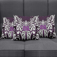Custom Aotearoa Rangitane Pillow Cover Maori Tribal Pattern Mix Poutama