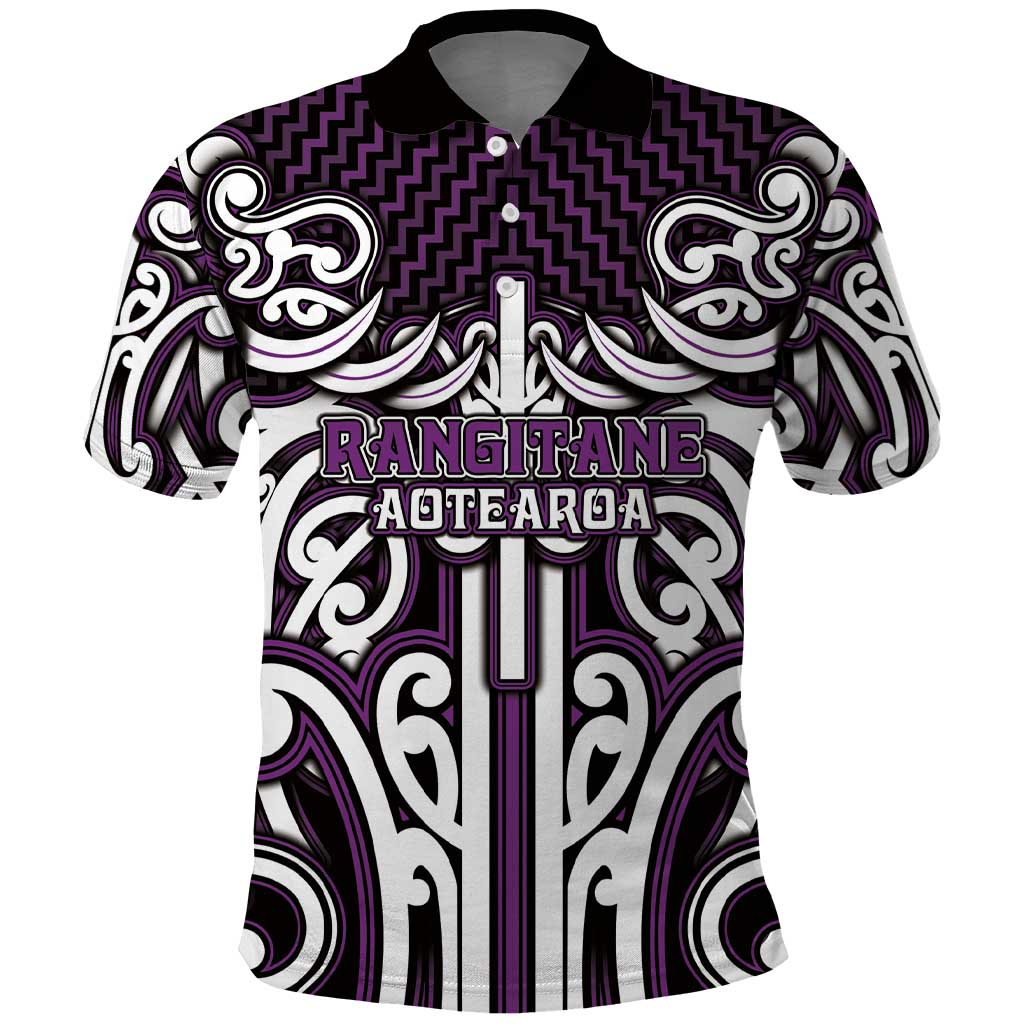 Custom Aotearoa Rangitane Polo Shirt Maori Tribal Pattern Mix Poutama