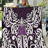 Custom Aotearoa Rangitane Quilt Maori Tribal Pattern Mix Poutama