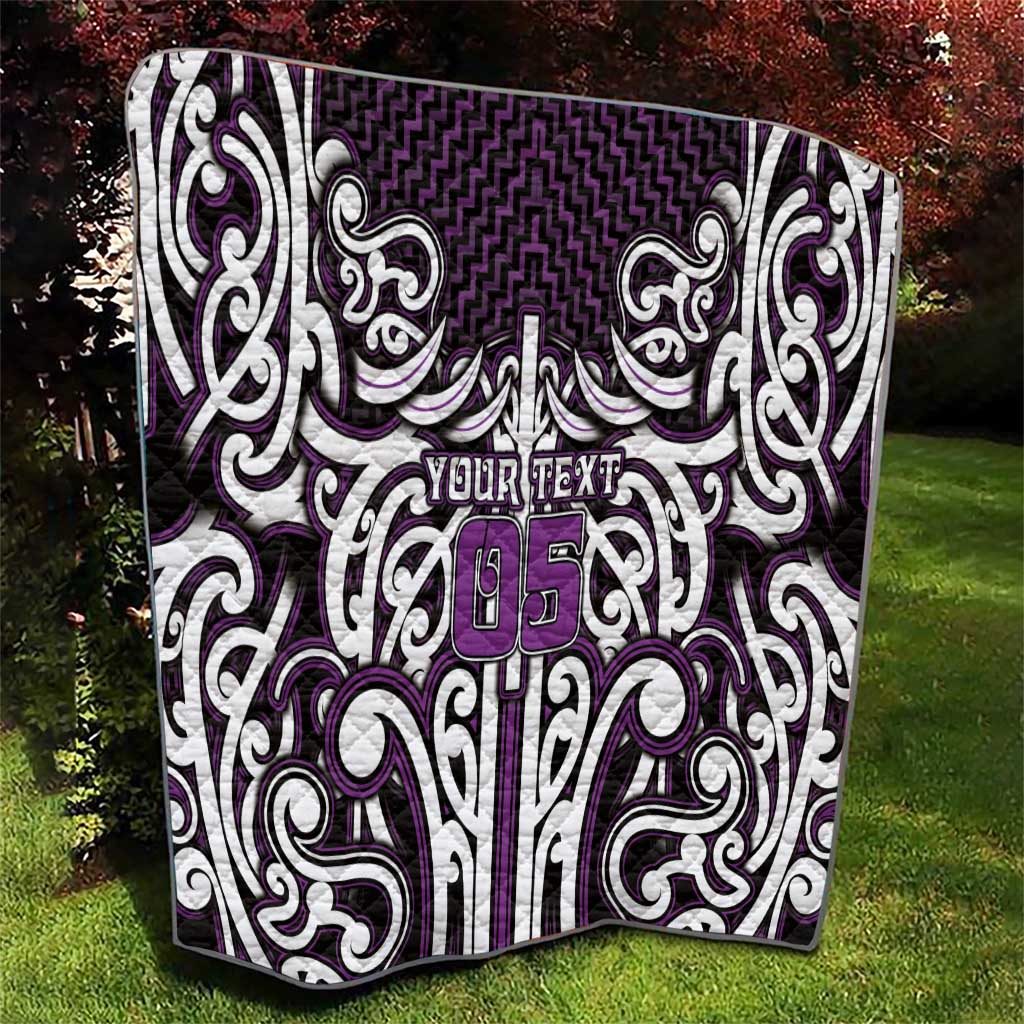 Custom Aotearoa Rangitane Quilt Maori Tribal Pattern Mix Poutama