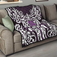 Custom Aotearoa Rangitane Quilt Maori Tribal Pattern Mix Poutama