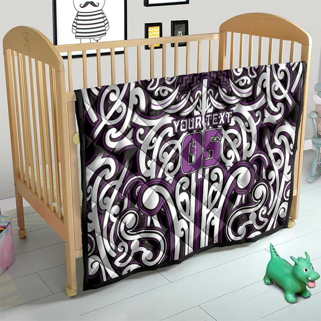 Custom Aotearoa Rangitane Quilt Maori Tribal Pattern Mix Poutama