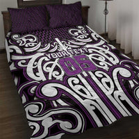 Custom Aotearoa Rangitane Quilt Bed Set Maori Tribal Pattern Mix Poutama